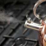 kettle, copper, steam
